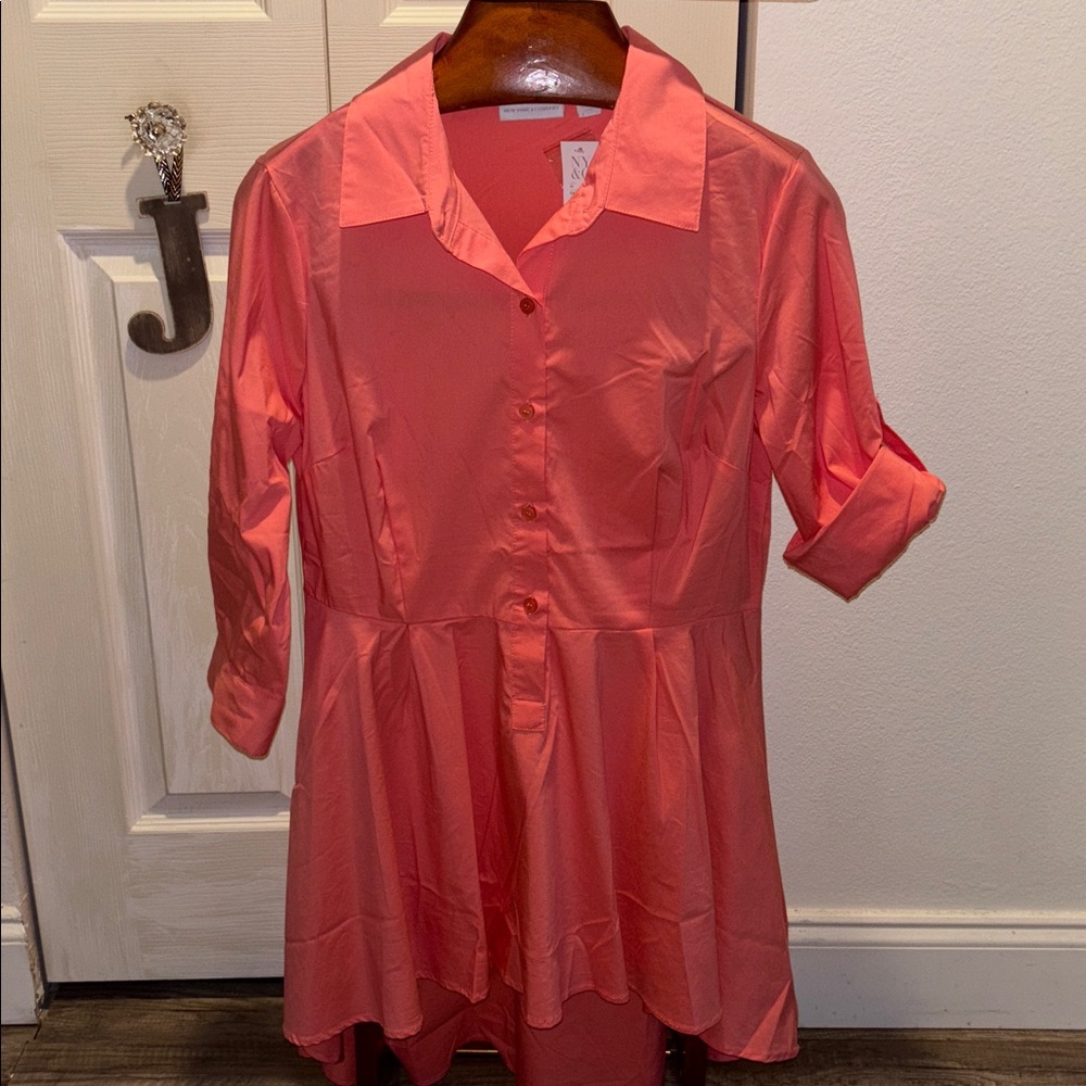 New York & Company Pink Shirt